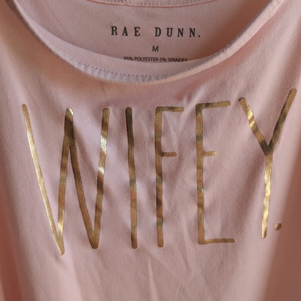 Rae Dunn "Wifey" Tank, Gold Print, Intimates Sleep Wear, Soft, Wedding, Bridal